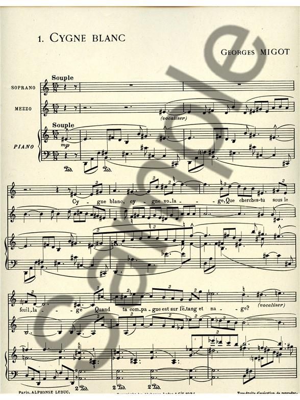 Georges Migot Sheet Music for Voices » Buy Online