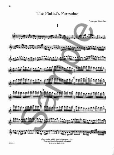 Flutist's Formulae A Compendium of Daily Exercises by George Barrere » Sheet Music for Flute