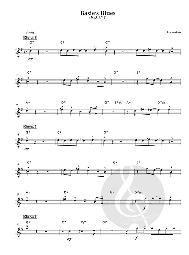 Jim Snidero Saxophone Sheet Music » Buy Sheet Music Online