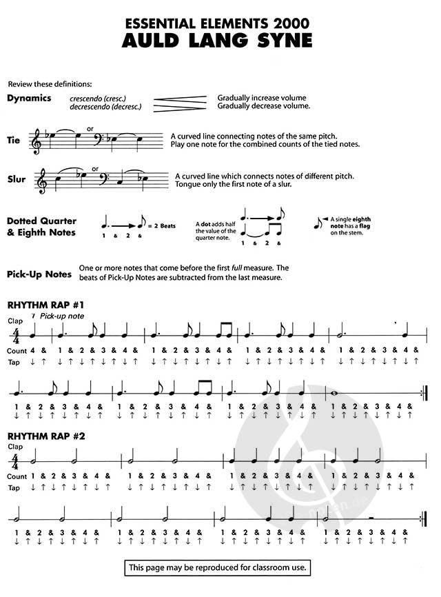 Auld Lang Syne » Concert Band Sheet Music , Shop now!