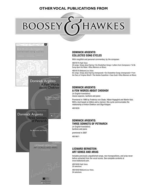 Ned Rorem Sheet Music for Voices » Buy Sheet Music Online