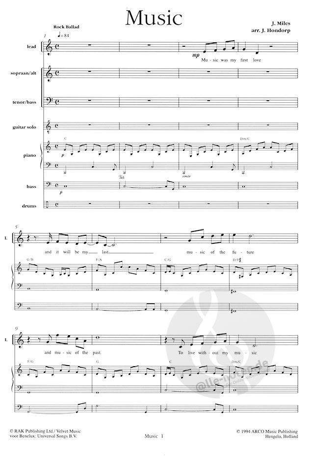 Mixed Choir with Combo » Buy Sheet Music Online