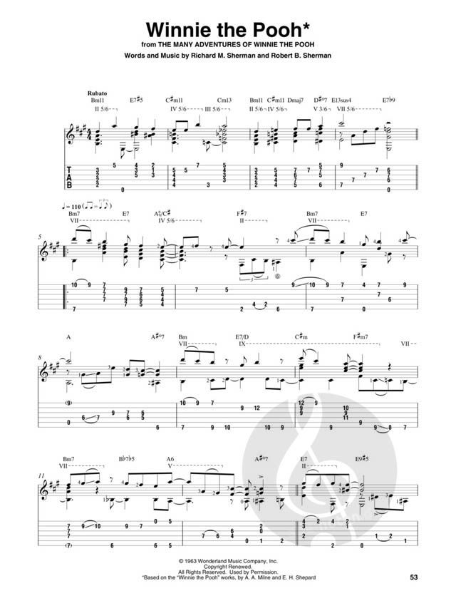 Disney Songs for Fingerstyle Guitar » Sheet Music for Guitar